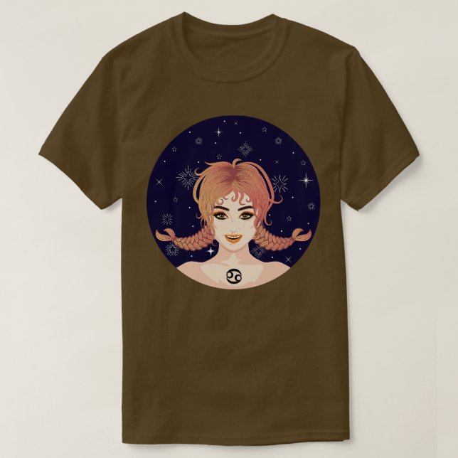 Abstrakte Fantasiefrau T-Shirt (Design vorne)