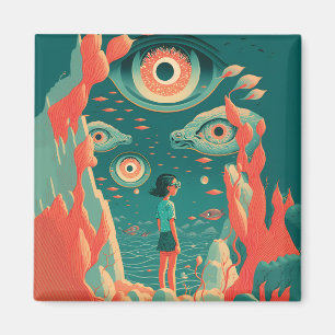 Abstrakte Fantasien Welt der unmöglichen Objekte Magnet