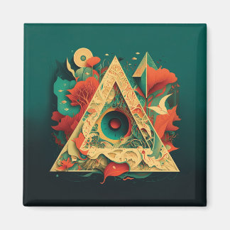 Abstrakte Fantasien Welt der unmöglichen Objekte Magnet