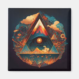 Abstrakte Fantasien Welt der unmöglichen Objekte Magnet