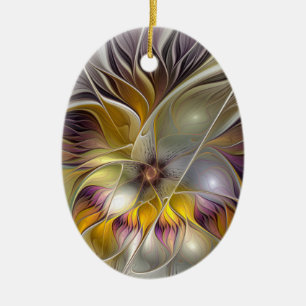 Abstrakte Fantasy Blume Fraktal Kunst, Dichtung un Keramik Ornament