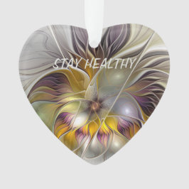 Abstrakte Fantasy Blume Fraktal Text Ornament