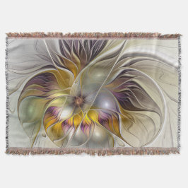 Abstrakte Fantasy-Blume Modernes Fraktal Decke