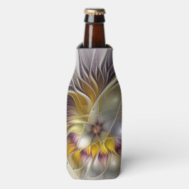 Abstrakte Fantasy-Blume Modernes Fraktal Flaschenkühler