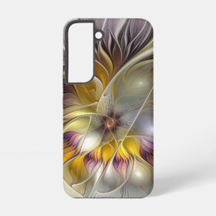 Abstrakte Fantasy-Blume Modernes Fraktal Samsung Galaxy Hülle
