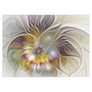Abstrakte Fantasy-Blume Modernes Fraktal Tischdecke