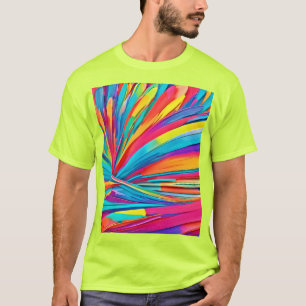 Abstrakte Farbburst T-Shirt
