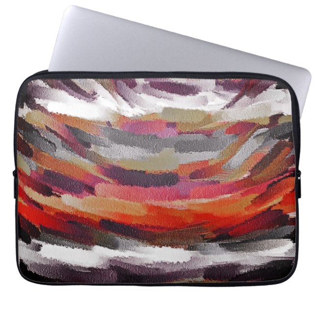 Abstrakte Farbe 3 Laptopschutzhülle (Vorderseite)