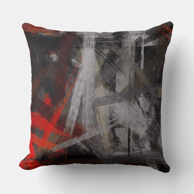 Abstrakte Farbe Art #17 Kissen (Vorderseite)