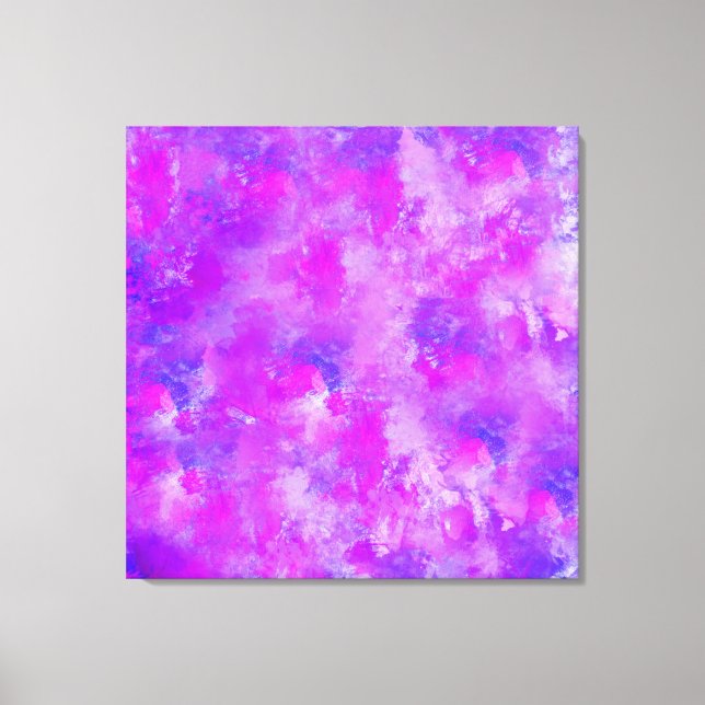 Abstrakte Farbe der Feder Leinwanddruck (Vorderseite)