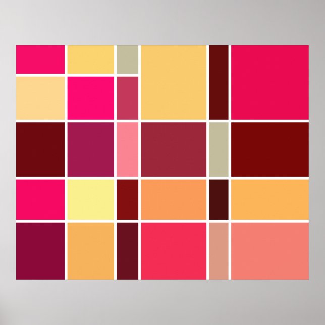 Abstrakte Farbe Poster (Vorne)