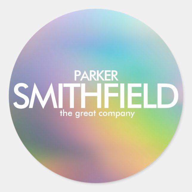 Abstrakte Farbe Runder Aufkleber (Vorderseite)