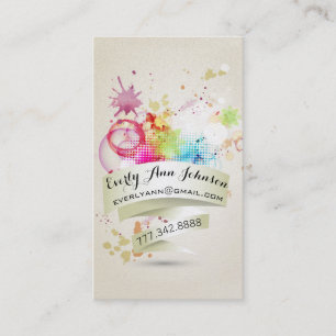 Abstrakte Farbe und geometrisches Design Visitenkarte