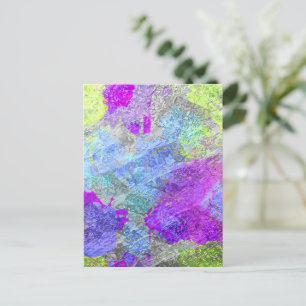 Abstrakte Farben 2 Postkarte