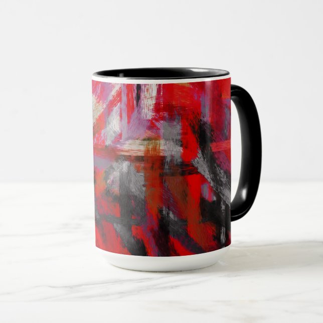 Abstrakte Farben #32 Tasse (VorderseiteRechts)