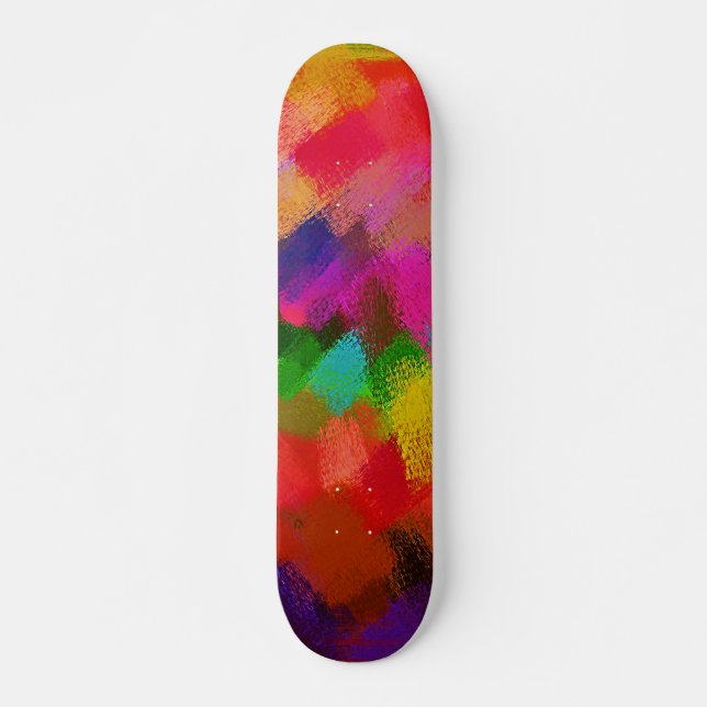 Abstrakte Farben #3 Skateboard (Vorne)