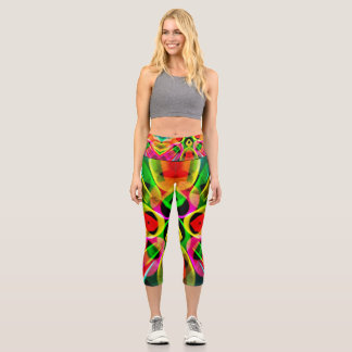 Abstrakte Farben Capri Leggings