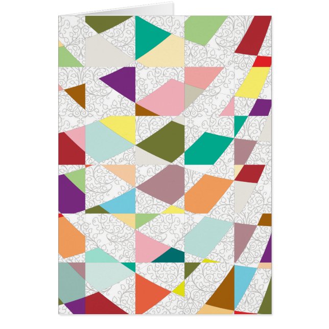 Abstrakte Farben Damask (Vorne)