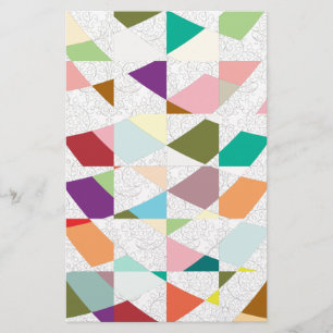 Abstrakte Farben Damask Briefpapier