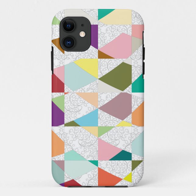 Abstrakte Farben Damask Case-Mate iPhone Hülle (Rückseite)
