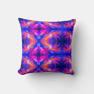 Abstrakte Farben + Design auf einem Sofa-Bett-Stuh Kissen