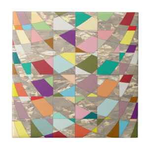 Abstrakte Farben Gold Fliese