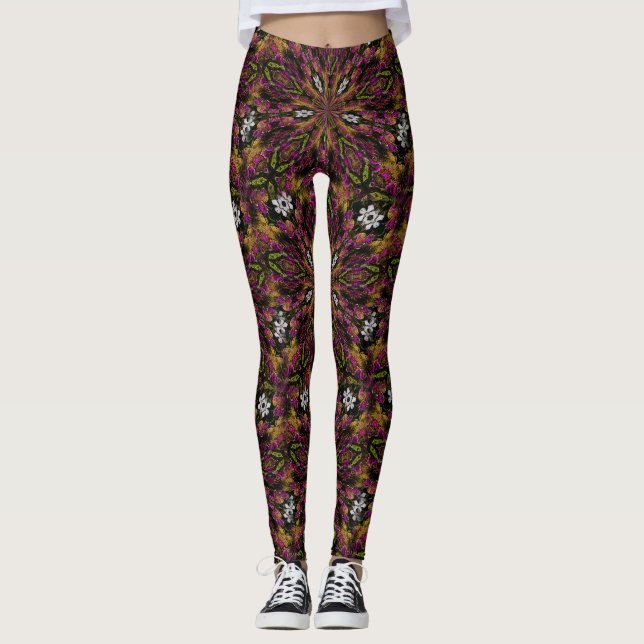 Abstrakte Farben und Formen Leggings (Vorderseite)
