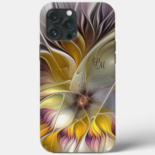 Abstrakte farbenfrohe Blume Moderne Fraktal-Initia Case-Mate iPhone Hülle