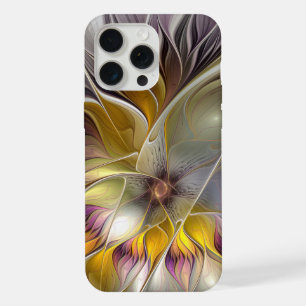 Abstrakte farbenfrohe Fantasy-Blume moderne Frakta iPhone 15 Pro Max Hülle