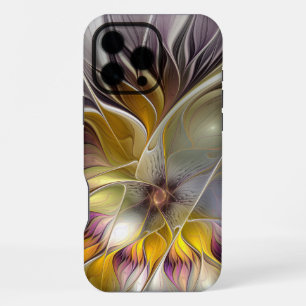 Abstrakte farbenfrohe Fantasy-Blume moderne Frakta iPhone 16 Pro Max Hülle