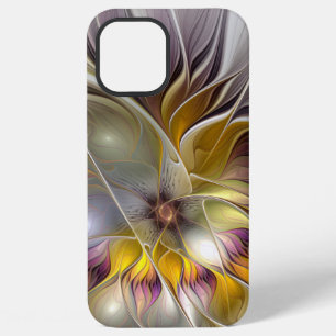 Abstrakte farbenfrohe Fantasy-Blume moderne Frakta iPhone 12 Pro Max Hülle