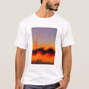 Abstrakte farbenfrohe geometrische Kunst T-Shirt