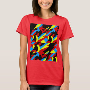 Abstrakte farbenfrohe Kunst T-Shirt