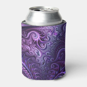 Abstrakte Farbenfrohe Lilac & Violet Spirale Muste Dosenkühler