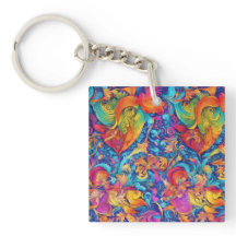 Abstrakte Farbenfrohe Moderner Sommergarten