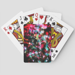 Abstrakte, farbenfrohe Muster, hell, elegant Spielkarten