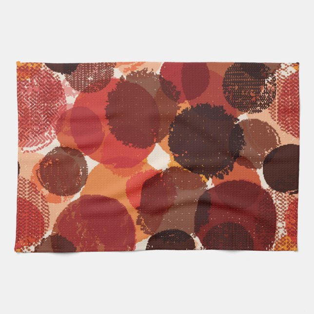 Abstrakte farbenfrohe Mustersammlung Geschirrtuch (Horizontal)