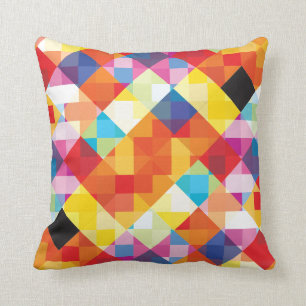 Abstrakte, farbenfrohe Plätze Kissen