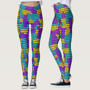 Abstrakte farbenfrohe Spielzeuge für Kinder geomet Leggings