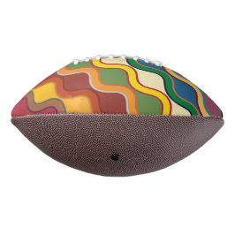 Abstrakte, farbenfrohe Streifen Football