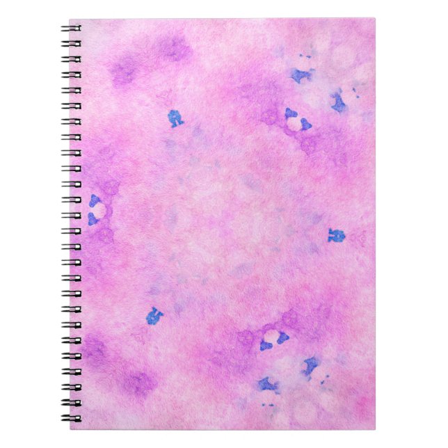 Abstrakte, farbenfrohe Wasserfarbe. Digitale Kunst Notizblock (Vorderseite)