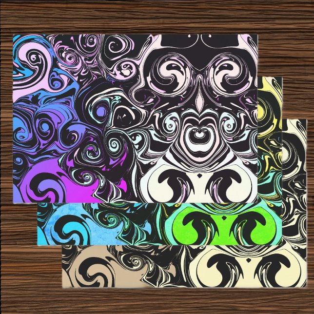 Abstrakte farbenfrohe Wirbel  Geschenkpapier Set (Von Creator hochgeladen)