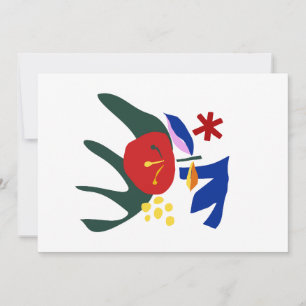 Abstrakte Farbenpracht Einladung