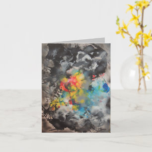 Abstrakte Farbentwicklung Karte