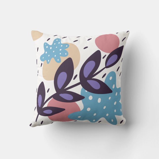 Abstrakte Farbformen Kissen (Rückseite)