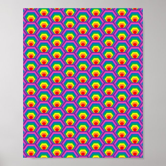 Abstrakte Farbformen Poster (Vorne)