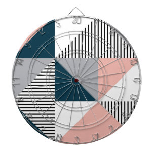 Abstrakte Farbgeometrie Dartscheibe
