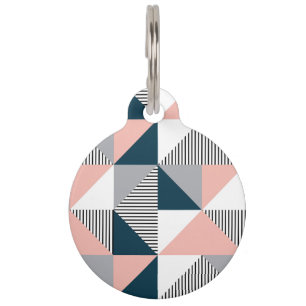 Abstrakte Farbgeometrie Haustiermarke