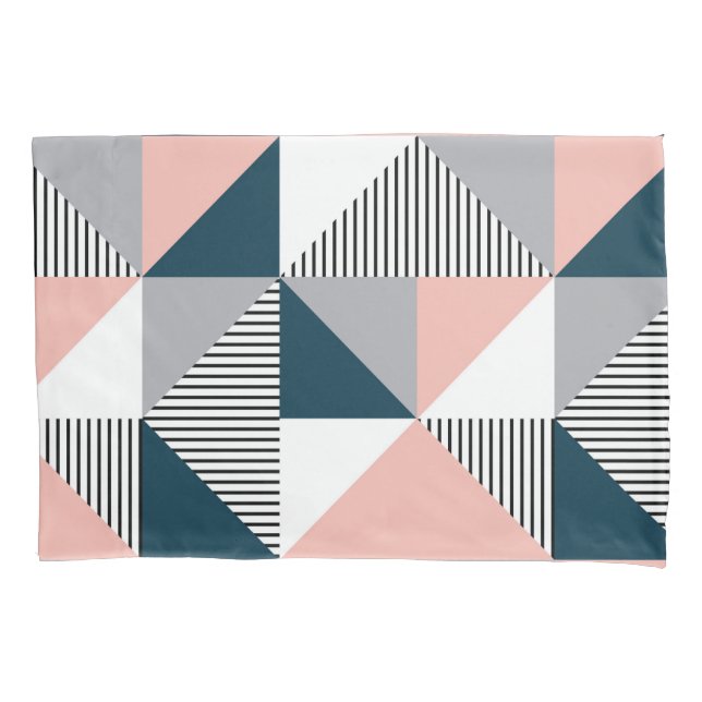 Abstrakte Farbgeometrie Kissenbezug (Vorderseite)