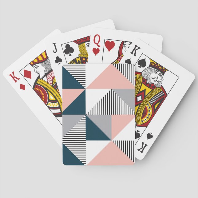 Abstrakte Farbgeometrie Spielkarten (Rückseite)